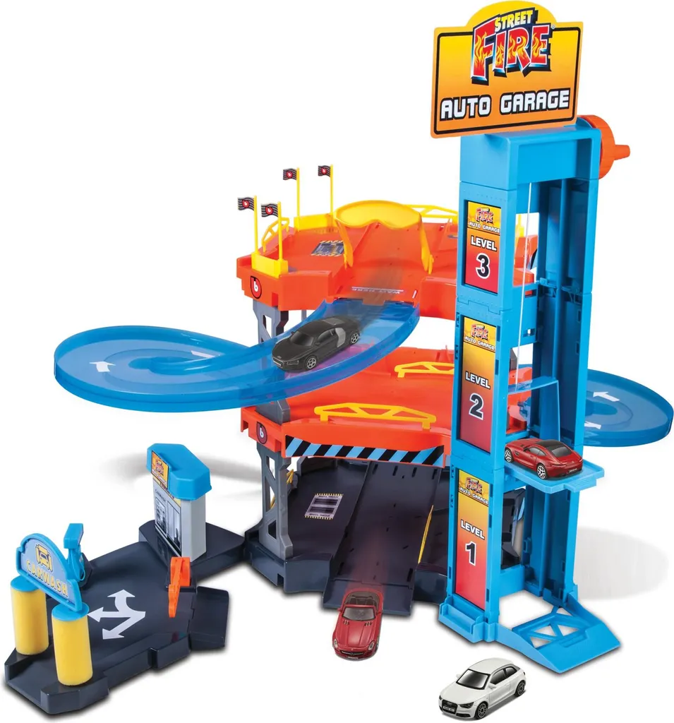 Garage Miniature BB 1:43 Double Stationnement avec 2 Voitures de Sport