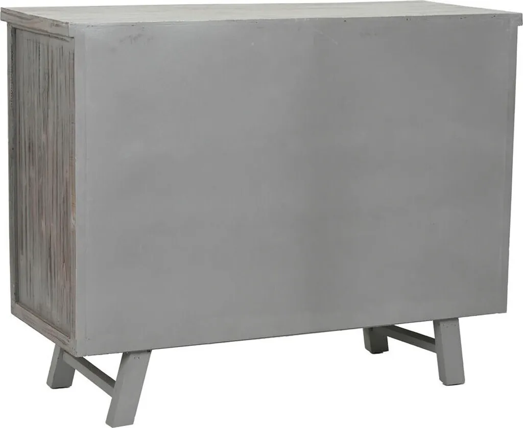 Commode de rangement 6 tiroirs Home ESPRIT style rustique gris coloré - 5