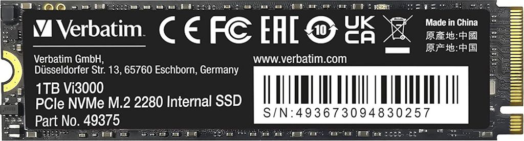 Verbatim Vi3000 Ssd 1Tb Obrázek produktu 