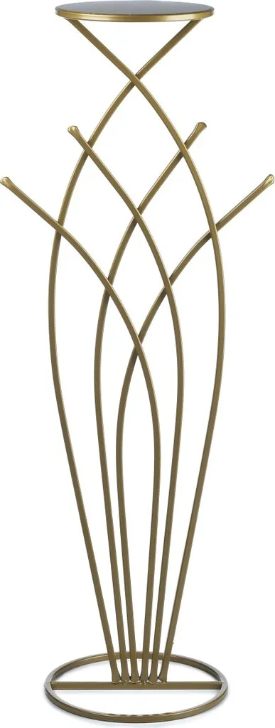 Sellette Porte-plante en Métal Doré 100 cm - Décoration Style Moderne