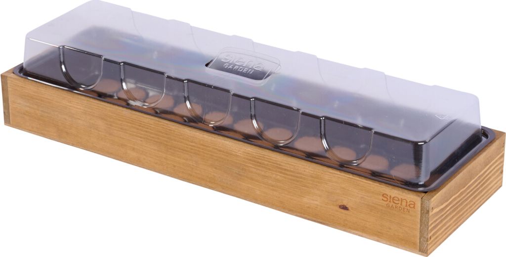 SIENA GARDEN Anzuchtvollholzkiste mit 36 Quelltabs
