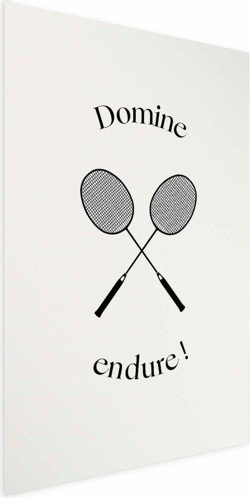 Posterpapier Poster - Summer Games - Badminton Rackets on a White Background 21x30 cm Abstrakt i-C-10079-ao-a