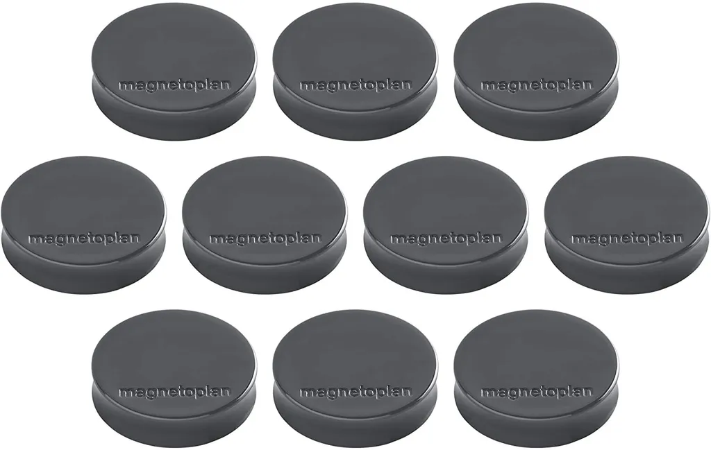 Magnetoplan Ergo Medium 16640101 Grigio Roccia - Magneti per Whiteboard