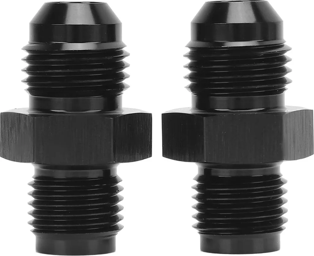 1 coppia adattatore da 6an a 1/2-20 invertito svasato struttura metallica trasmissione refrigeratore segnale nero