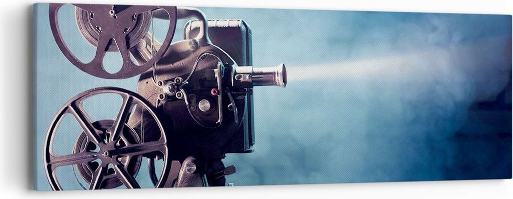 Bild auf Leinwand - Leinwandbild - Film projektor gedächtnis geschichte - 90x30cm - Wand Bild - Wanddeko - Leinwanddruck - Bilder - Kunstdruck - L...