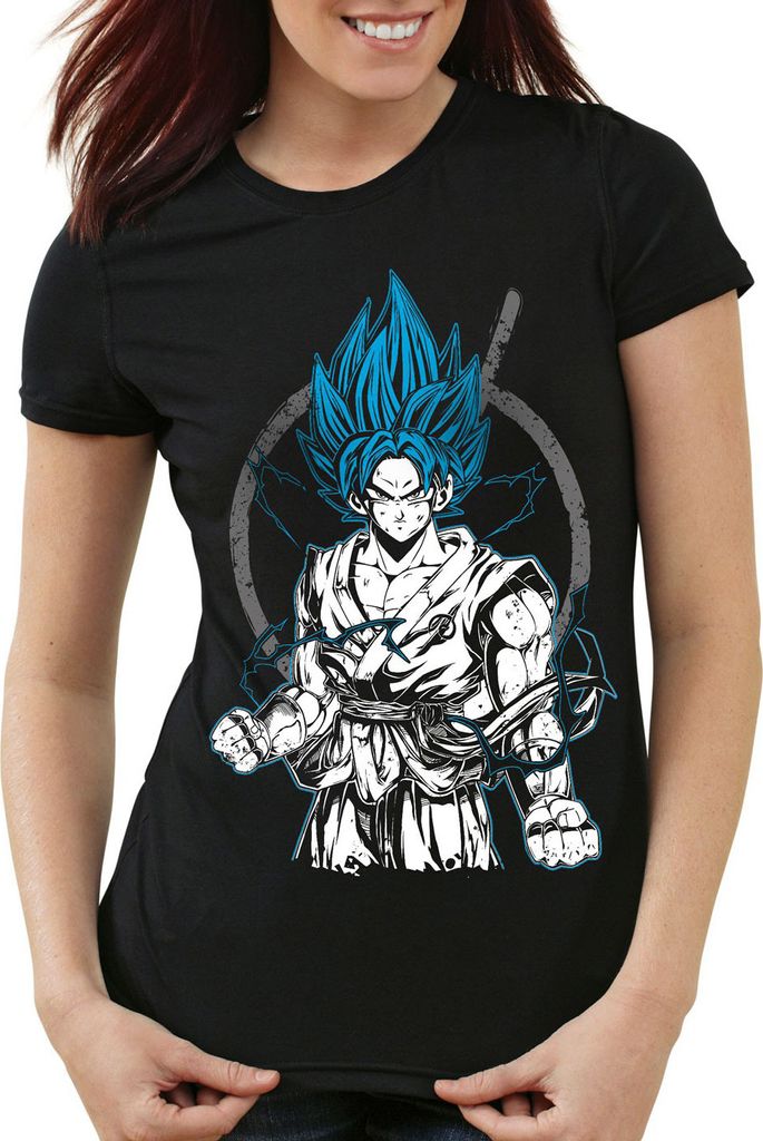 style3 Goku Contender Damen T-Shirt, Größe:M