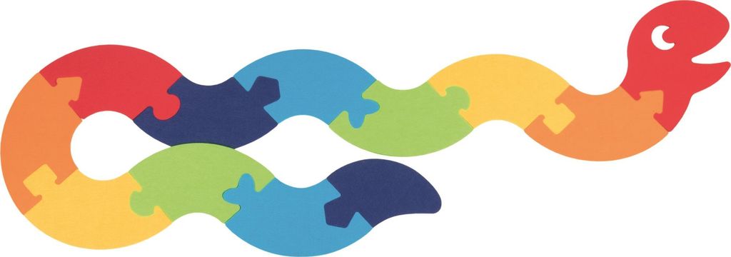 GOKI Bodenkontur-Puzzle Schlange XXL 12 Teile