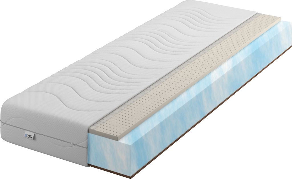 Matratze Schaumstoffmatratze H2 H4 Aqua Foam + Latex Coconut IZER Matratze 140x200 Komfort 20cm Wendematratze Rollmatratze Schaummatratze