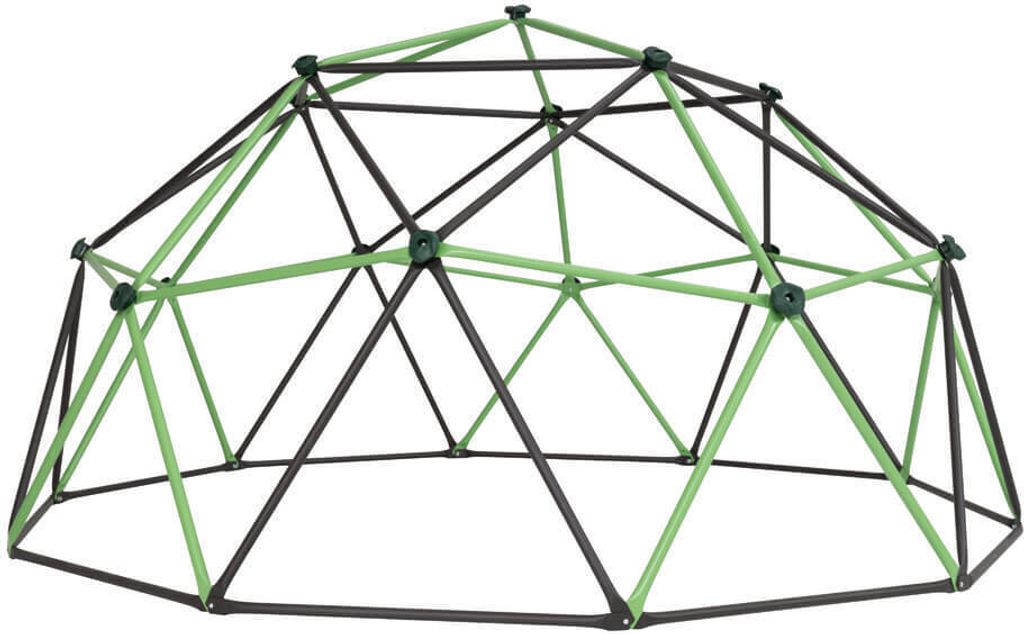 Lifetime Stahl Klettergerüst Geodome Klettergerüst Garten Grün/Bronze Ø 335x168 cm