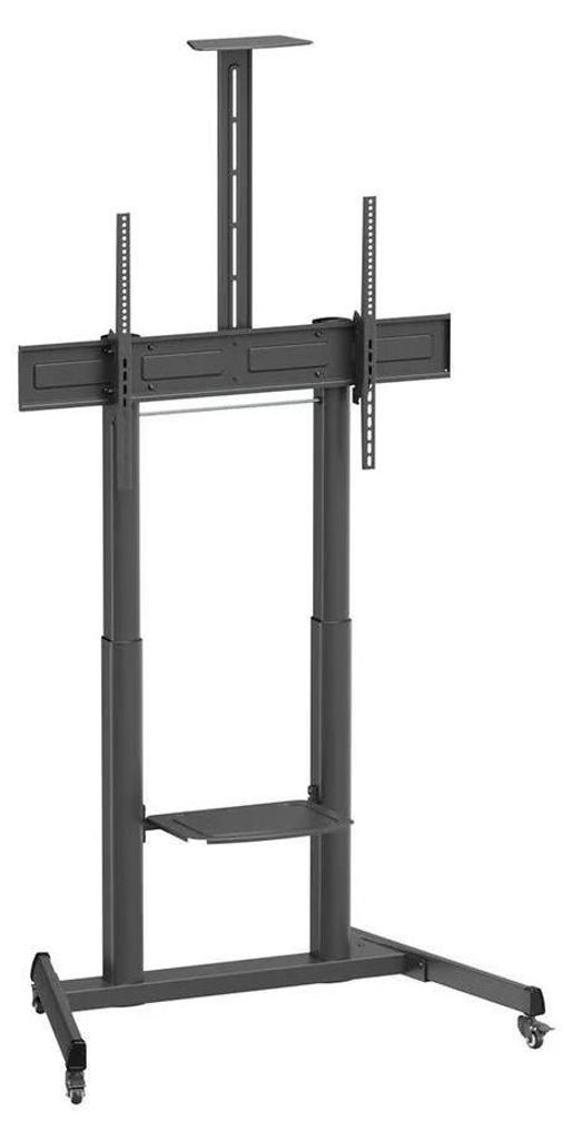 Ewent EW1591, 2,54 m (100"), 200 x 200 mm, 1000 x 600 mm, -5 - 10°, Kunststoff, Stahl, Schwarz
