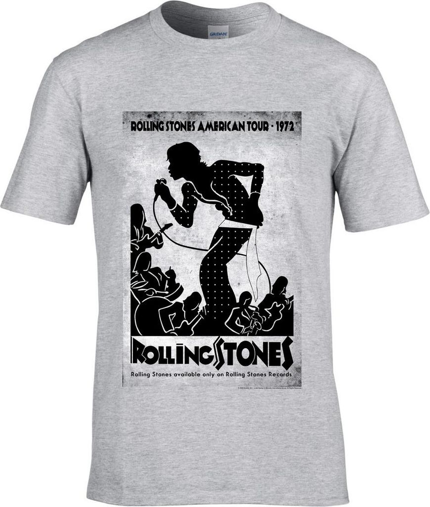 Rolling Stones American Tour 1972 Silhouette T-Shirt