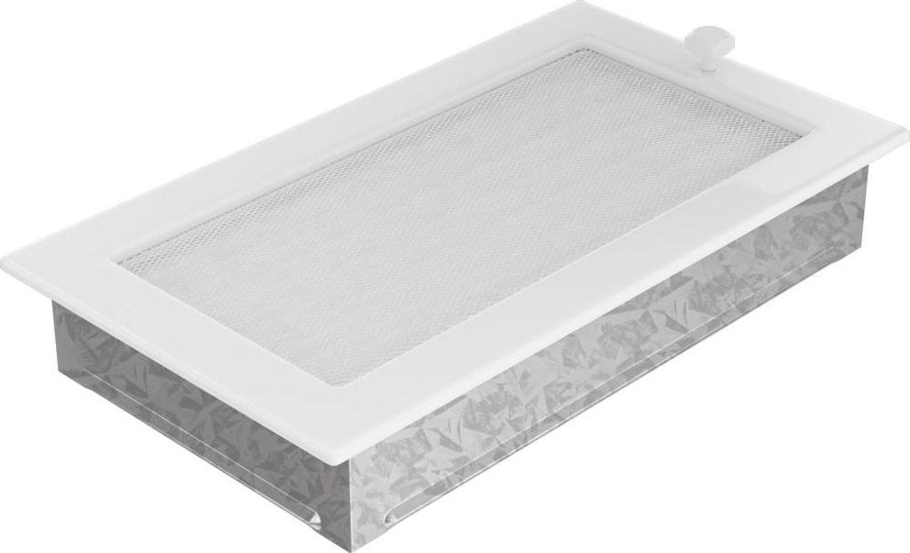 Coperchio di ventilazione 17x30 bianco con tende Immagine del prodotto 