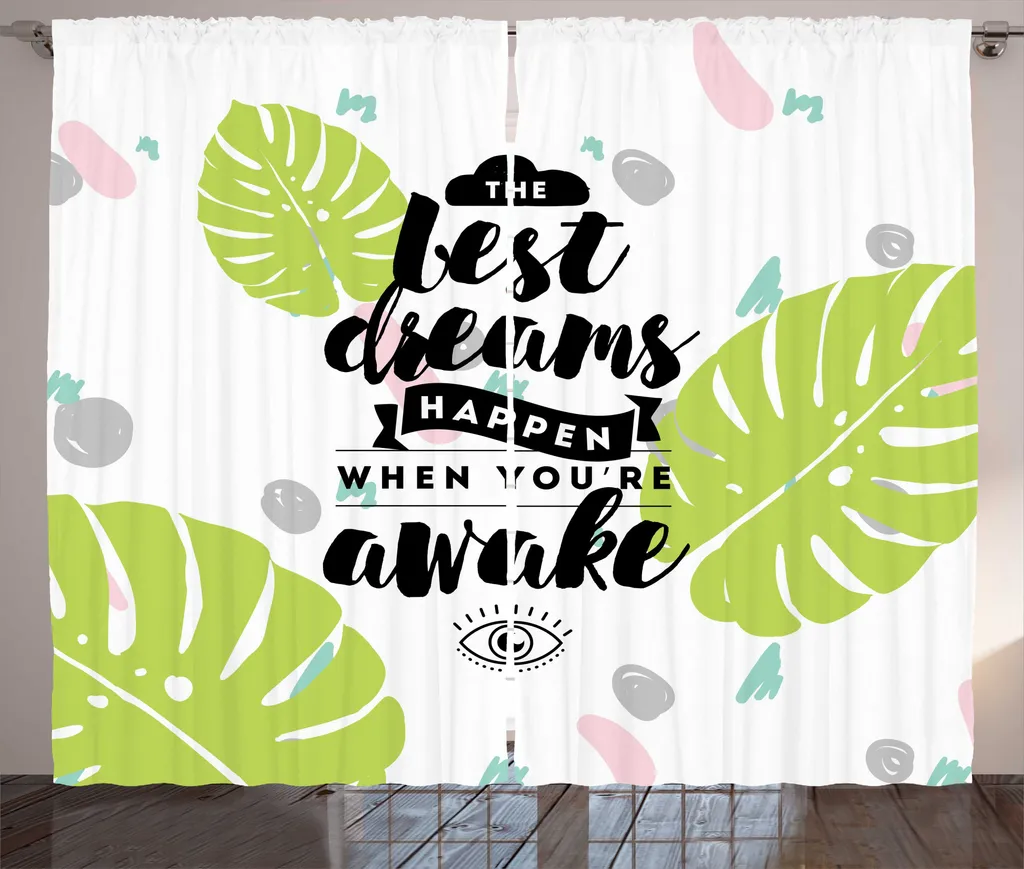 Tenda Sogno ABAKUHAUS Foglie Monstera 280x175 - Arredo Nature
