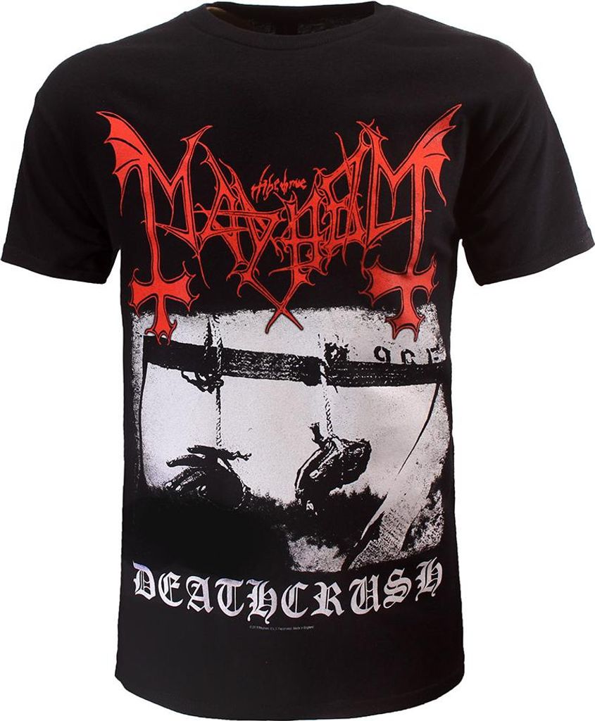 Mayhem Deathcrush Album T-Shirt - Offizielles Merchandise - XXL
