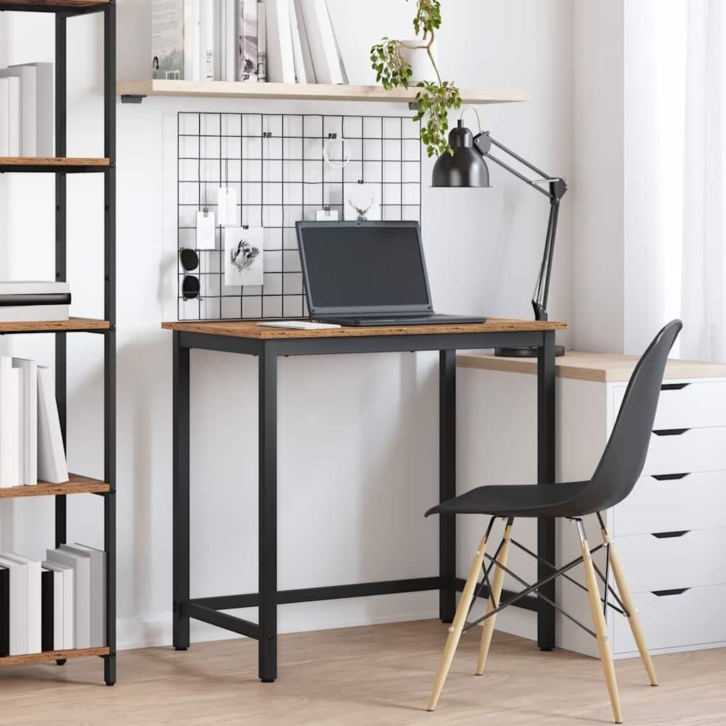 "Schlussverkauf" Schreibtisch 1 Person - Computertisch Bürotisch - Altholz 100x50x76,5 cm Ingenieure Holz und Stahl C17277