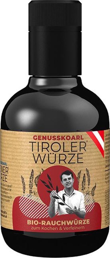 Würzsauce Tiroler Würze 250ml - -Lupinen-Sauce - kräftig rauchige Selchnote - ohne Zusatzstoffe - Umami in bester Qualität von Genusskoarl