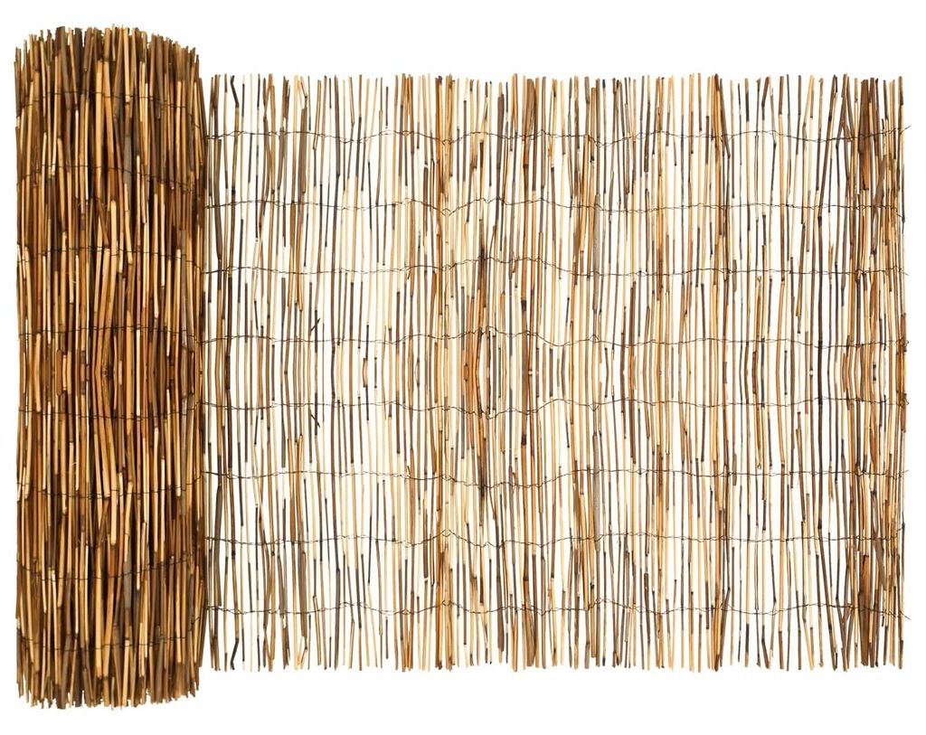 vidaXL Zahradní plot Carbon 500 x 80 cm, rákos Obrázek produktu 