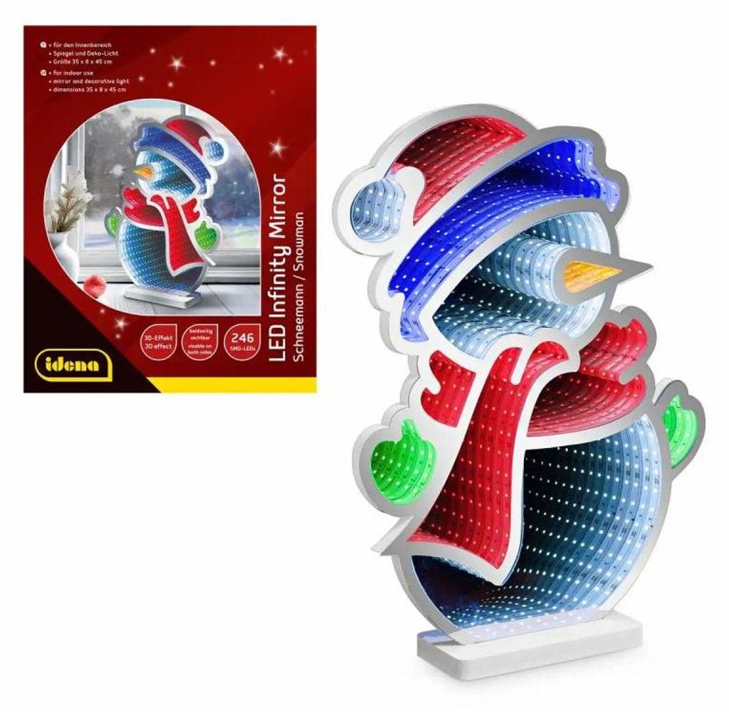 Lampe LED "Ida", décoration de Noël, motif bonhomme de Image du produit 