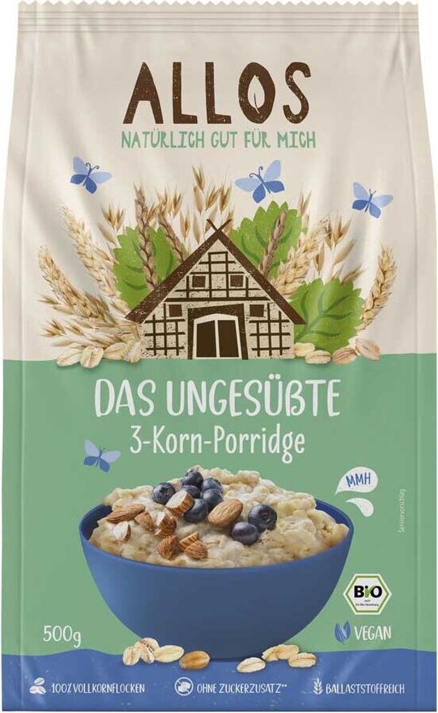 Ungesüßte - 3-Korn-Brei 500g | ALLOS Produktbild 