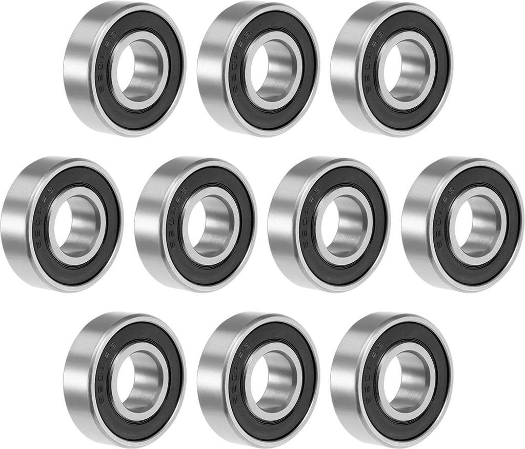 10stk tief Rille Ball Lager 15x35x11mm Doppel Siegel Chrom Lager 6202-2RS