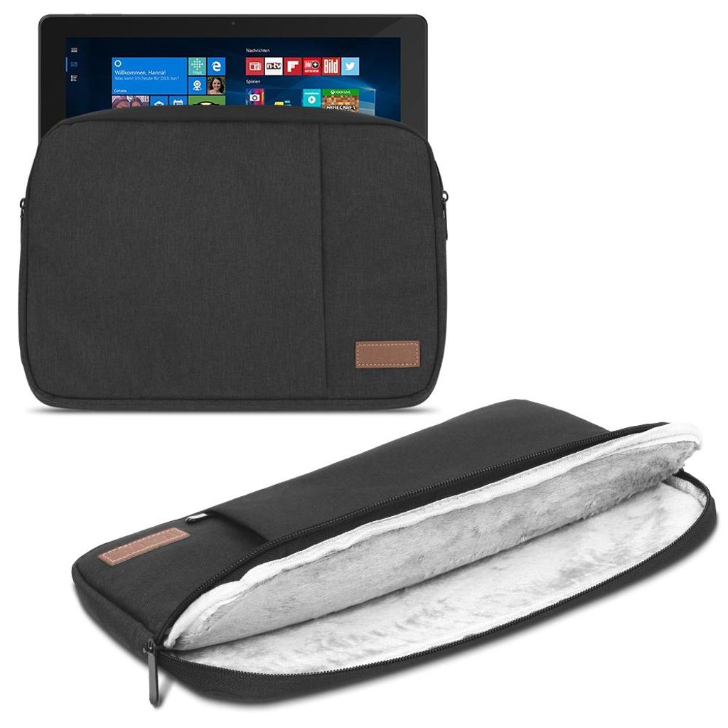 Tablet Tasche Samsung Galaxy Book W720 12 Zoll Hülle Schutzhülle Cover SleeveNotebook Sleeve Farbe:Schwarz