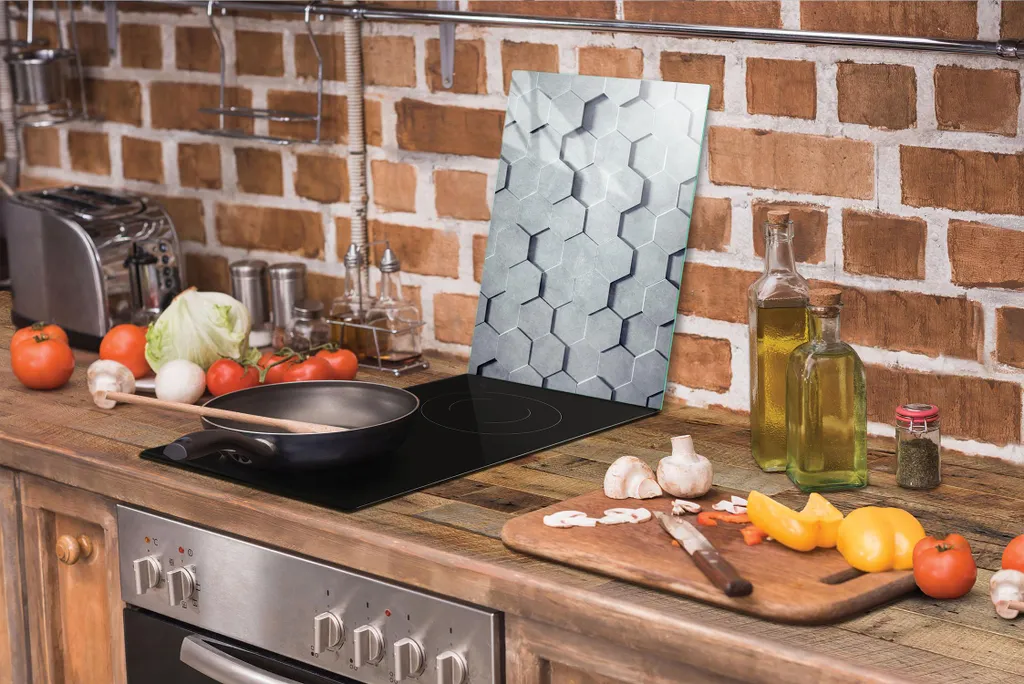 Tagliere in Vetro 35x52 Economico e Resistente: Coprifornelli Universale - 6