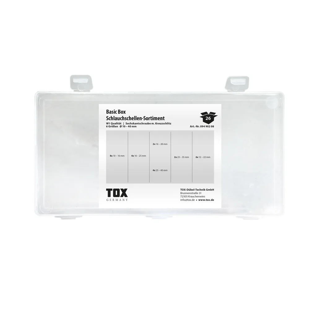 Colliers de Serrage TOX 09490208 BASIC en Acier de Haute Qualité
