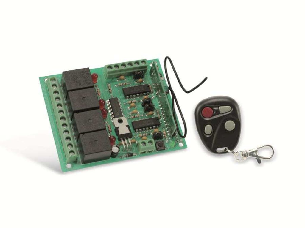 Funk-Fernschalter-Set HD4RX 4-Kanal 12V 433MHz für Garagentor Rolladen