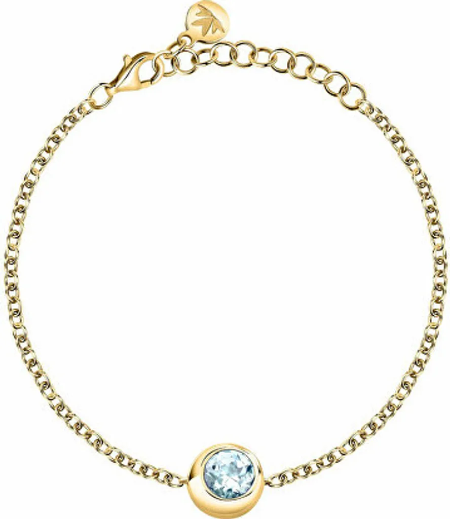 Bracelet doré discret pour mariage ou soirée avec topaze SAXN10