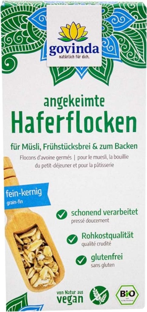 Govinda Natur Angekeimte Haferflocken , Haferflocken, 250 g