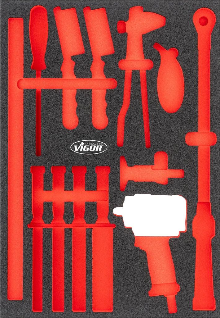 VIGOR Weichschaumeinlage leer V6812-L L x B x H: 563 mm x 393 mm x 35 mm