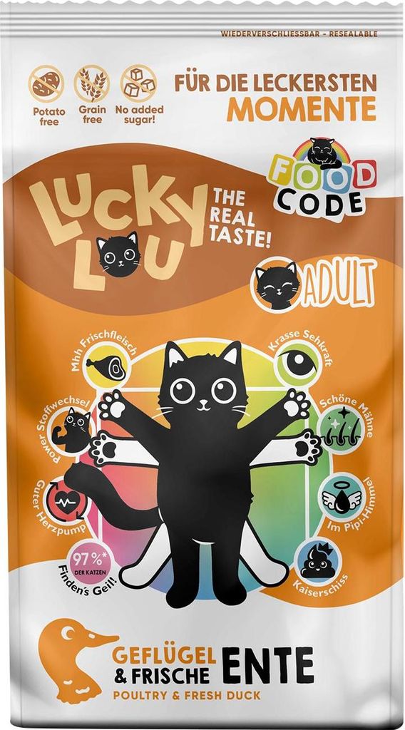 Lucky Lou Adult Geflügel & Ente 750 g