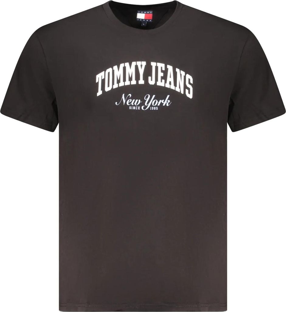 Tommy Hilfiger Herren KURZARM-T-SHIRT Schwarz DM0DM20362_NEBDS : Größe - M Größe: M
