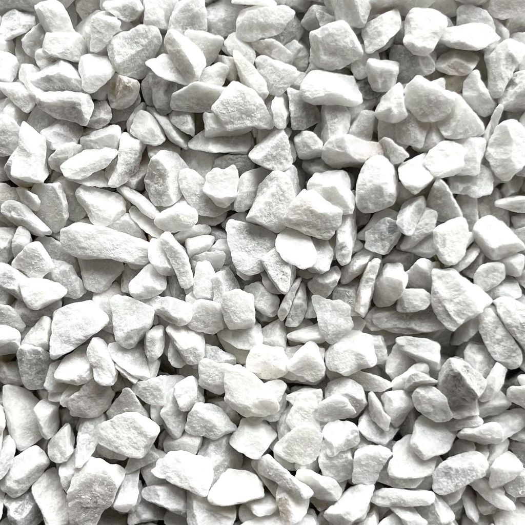 Dekosteine Farbsteine 9-13mm - 1kg Bunte Steine WEISS