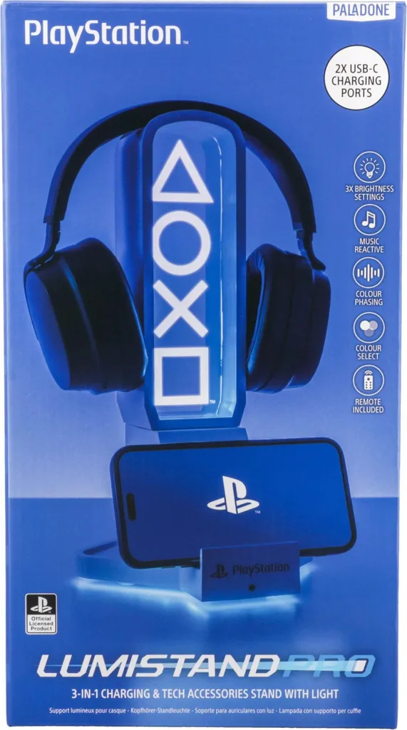 Stand Headset Playstation 30cm RGB - Supporto Illuminato LED USB