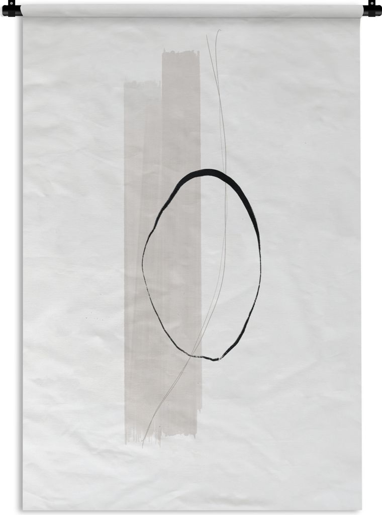 MuchoWow Wandteppich Wandbehang Abstrakt - Pastell - Design 90x135 cm Tapisserie Dekoration Wandtuch - Baumwolle - Wandskulptur