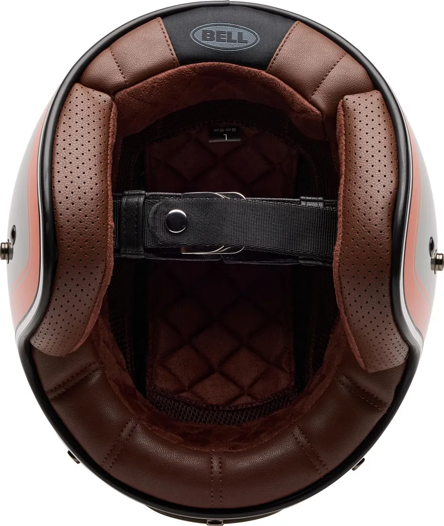 Casque jet Bell Custom 500 Crate gris pierre taille S haute qualité - 6