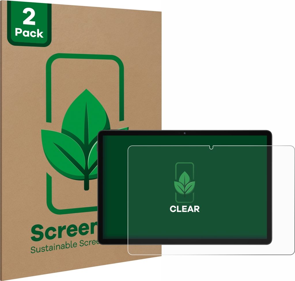 2x ScreenLeaf Schutzfolie für Doogee U11 nachhaltiger Displayschutz Display Schutz Folie Klar Transparent