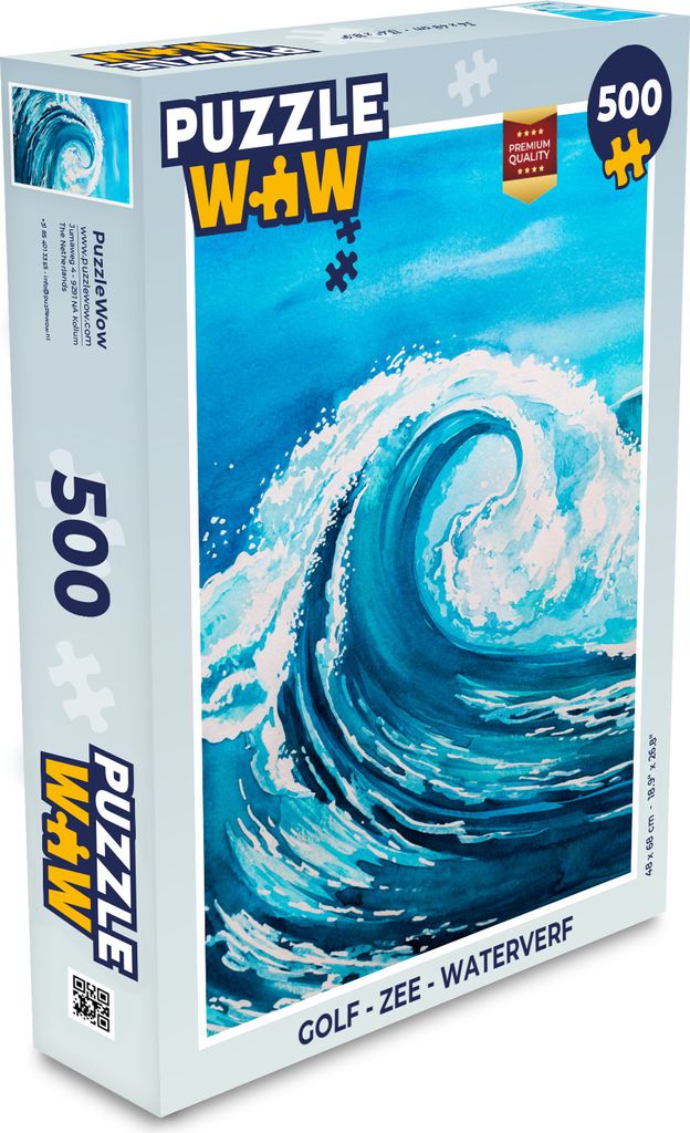 MuchoWow Puzzle 500 Teile Golf - Meer - Aquarell - Denken - Spiel - Toy