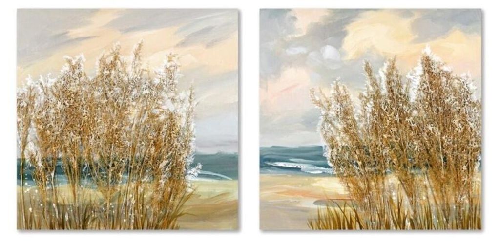 Leinwand Home ESPRIT Leinwand Holz MDF 80 x 3 x 80 cm