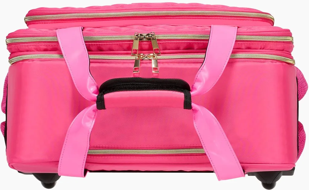Trolley per Notebook 17.3" Valigetta PC Rosa Imbottita con Ruote - 11