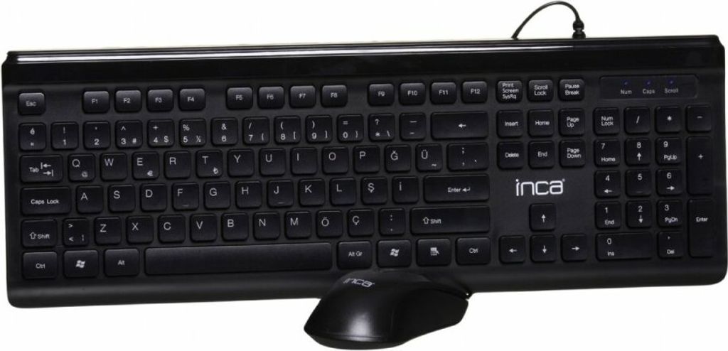 INCA Tastatur IMK-377 erg.Design, USB 3.0, silent, 1,45m Produktbild 