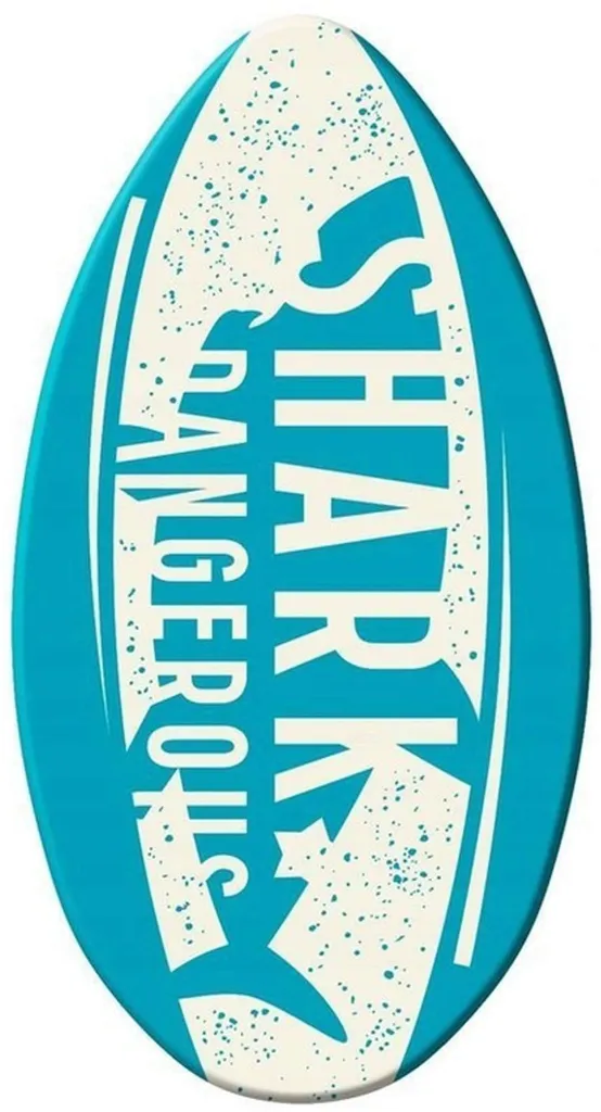Sportx Skimboard Shark en bois 94 cm - Planche de glisse robuste