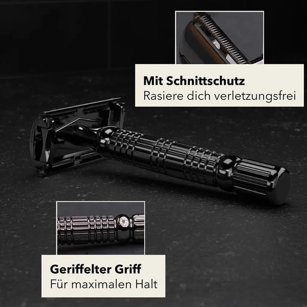Rasoio Störtebekker Nero: Guida alla Rasatura Perfetta con Kit Pelle - 6