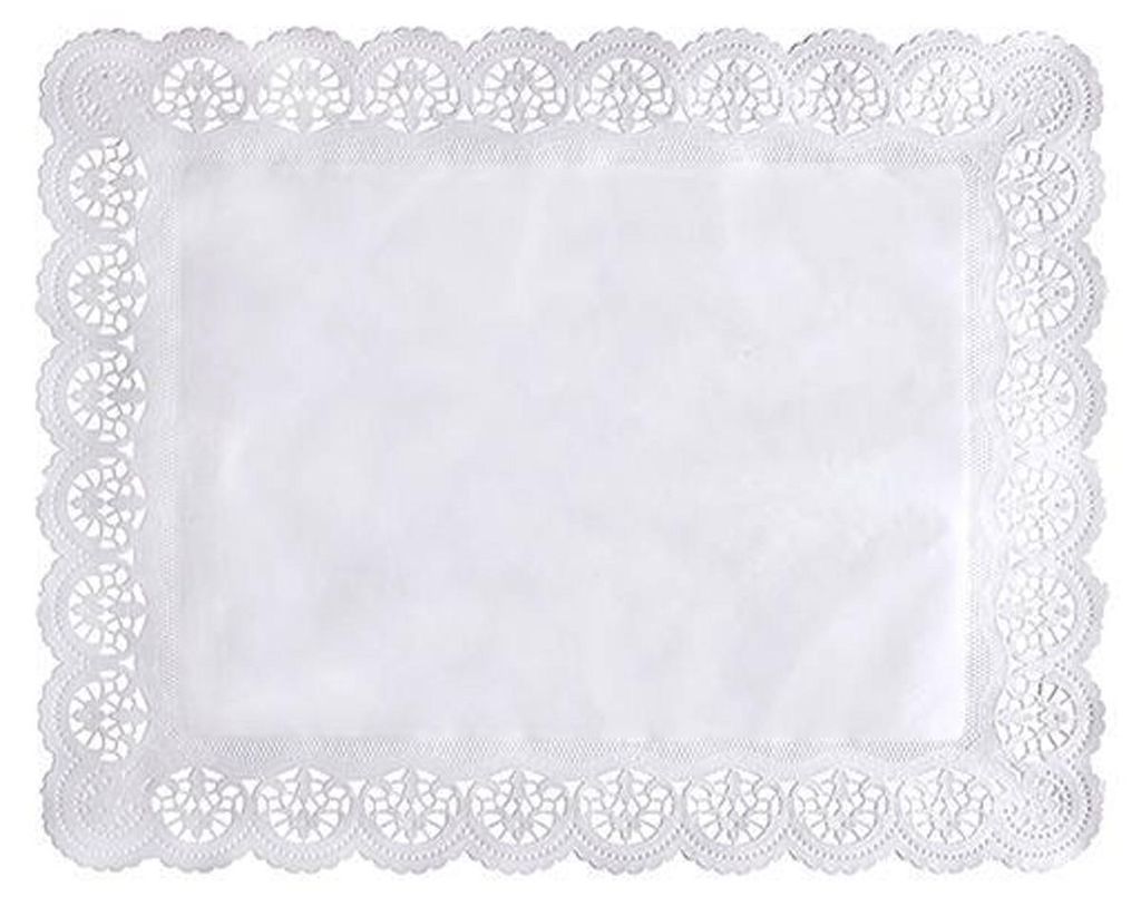 Papstar krajkový papír čtvercový dort 46 x 36 cm bílý 100 Obrázek produktu 