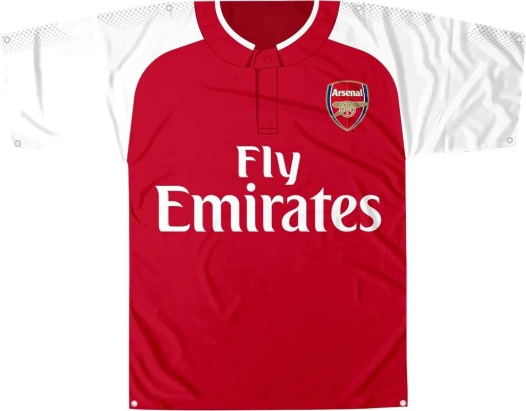 Arsenal FC Kit Form Banner/Körper Flagge SG16184 (Einheitsgröße) (Rot/Weiß)