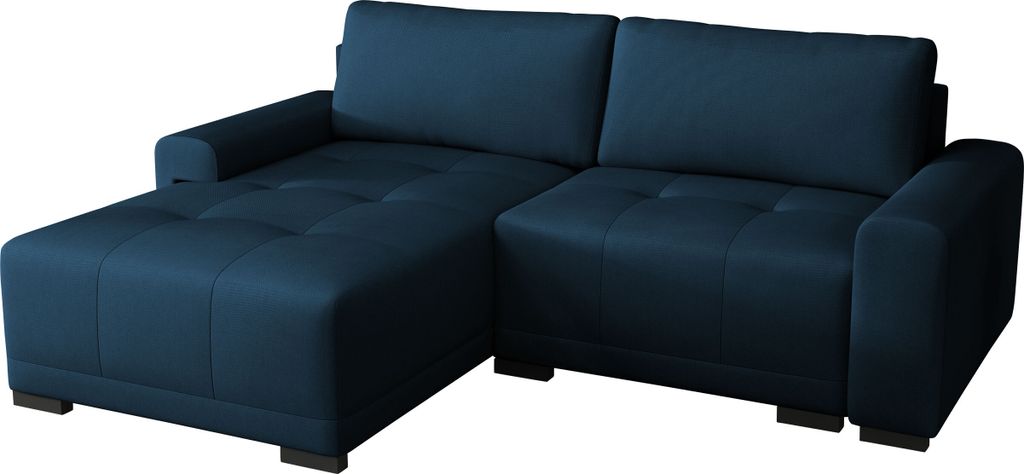 MIRJAN24 Ecksofa Milton, Eckouch mit Bettkasten und Schlaffunktion, L-Form Sofa mit Seite Universal (Farbe: Kronos 09)