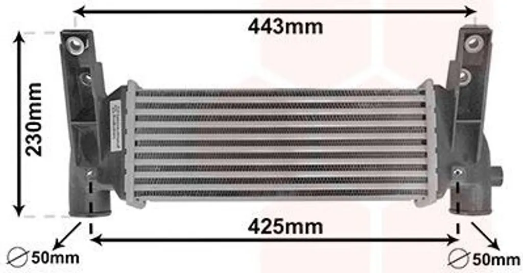 Intercooler LLK pour Ford Transit Connect : Réparation Turbo Van Wezel