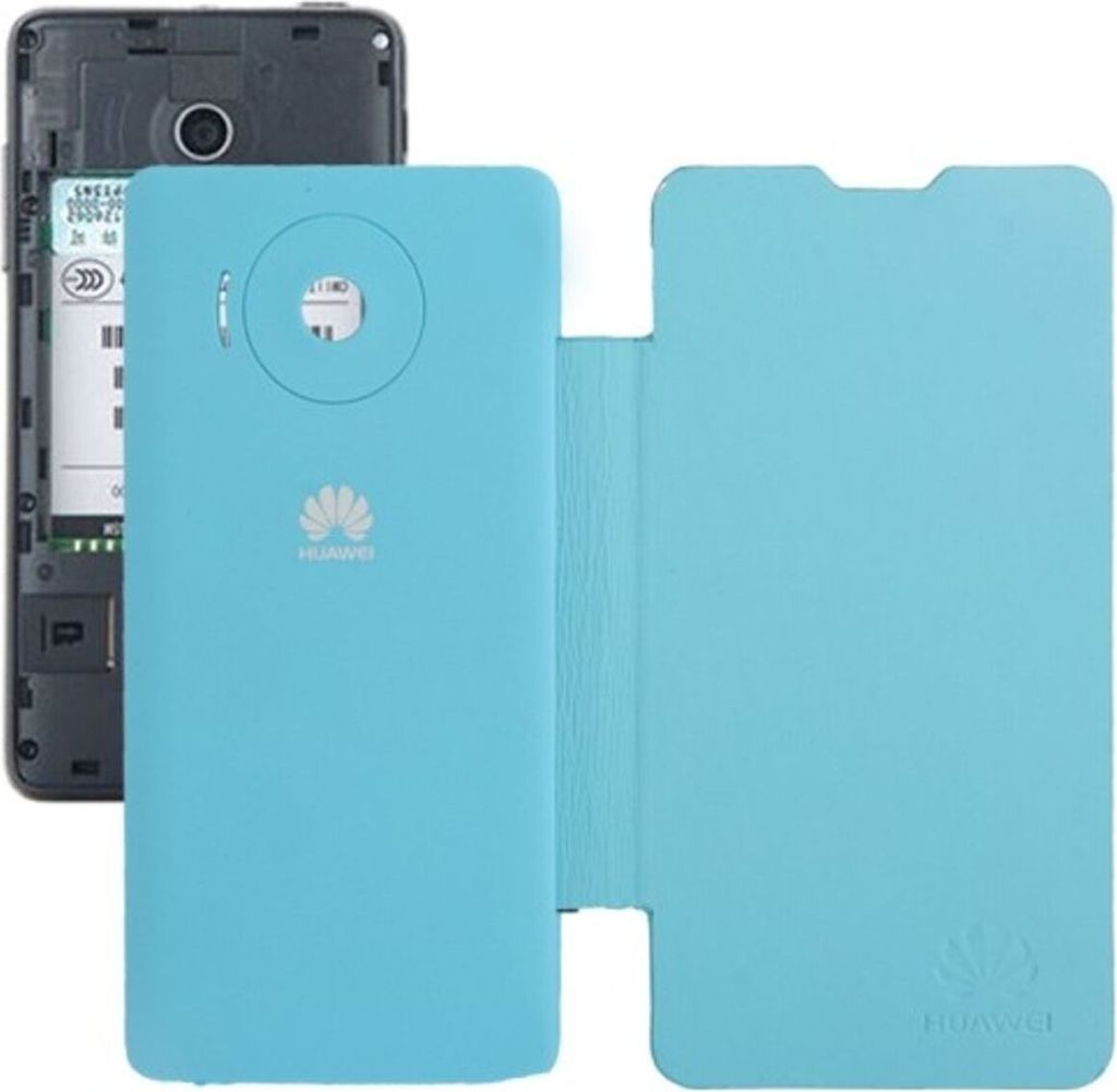 Handyhülle Flip Quer für Handy Huawei Ascend Y300 hellblau