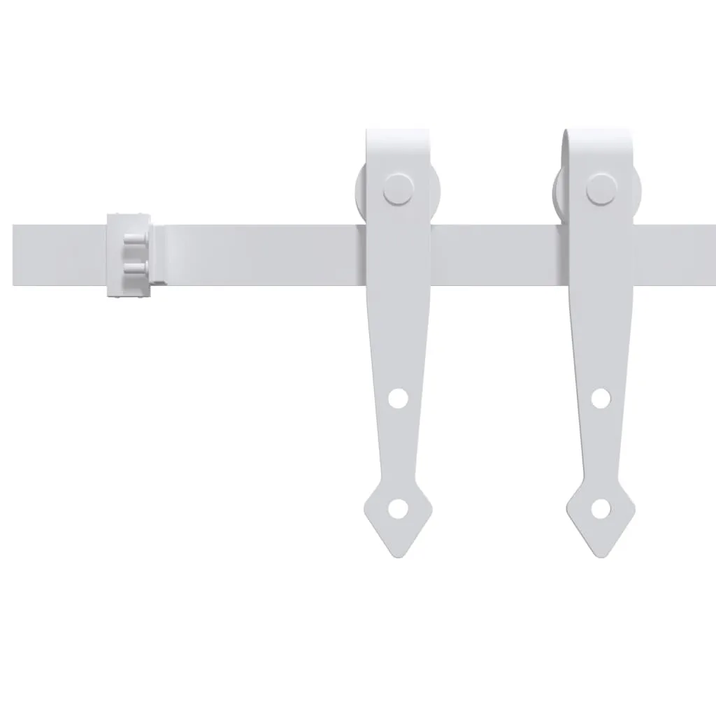 Système coulissant pour porte de placard 2m rail acier carbone noir